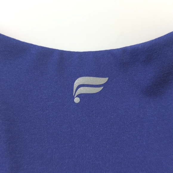 Fabletics Boost Medium Impact Scoop Neck Strappy Racerback Sports Bra Indigo XL - Picture 8 of 11